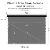 XIJING 100inch ALR  Electric  Drop Down  Projector