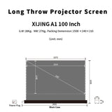 XIJING 100inch S ALR Electric Floor Rising Screen