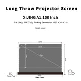 XIJING S ALR 100inch Floor Rising Projector Screen.