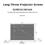 XIJING S ALR 100inch Floor Rising Projector Screen.