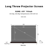 XIJING  110inch S ALR A  Electric  Floor Rising Projector