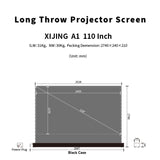 XIJING 110inch S ALR Electric Floor Rising Screen