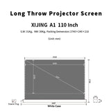 XIJING 100inch S ALR Electric Floor Rising Screen