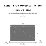 XIJING  110inch S ALR a  Electric  Floor Rising Projector