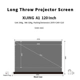 XIIJING 120inch S ALR Electric Floor Rising Screen