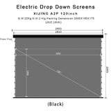 XIJING ALR P 120 inch Electric Drop Down projection screens