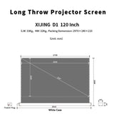 XIJING D1 High Gain 120 inch Electric Tension Floor Screen