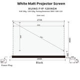 XIJING F1 P White Cinema P Electric Tension Floor projection Screen With White Cinema Material.For Normal Projector.Sound Perforated Acoustic Transparent