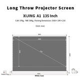 XIJING 135inch S ALR Electric Floor Rising Screen