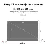 XIJING S ALR 135inch Floor Rising Projector Screen.