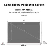 XIJING  135inch S ALR A  Electric  Floor Rising Projector