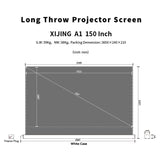 XIJING 150inch S ALR Electric Floor Rising Screen