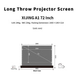 XIJING S ALR 72inch Floor Rising Projector Screen.