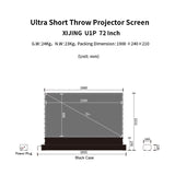 XIJING S PRO P 72inch Electric Floor Rising Screens,Ust Projector Screen,Short Throw Projector Screen,Motorised Projection Screen