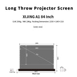 XIJING S ALR 84inch Floor Rising Projector Screen.