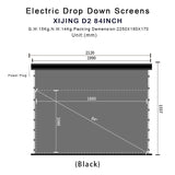 XIJING D2 High Gain 84inch Electric Drop Down Screens