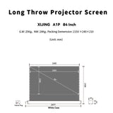 XIJING  84inch S ALR A  Electric  Floor Rising Projector