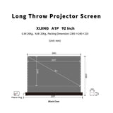 XIJING  92inch S ALR A  Electric  Floor Rising Projector