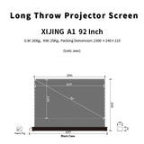 XIJING S ALR 92inch Floor Rising Projector Screen.