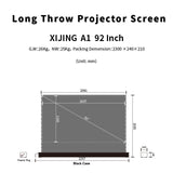 XIJING  92inch S ALR  Motorized Floor Rising Projector