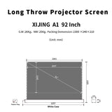 XIJING S ALR 92inch Floor Rising Projector Screen.