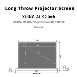 92inch S ALR Electric Floor Rising Screen