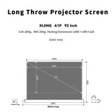 XIJING  92inch S ALR A Electric  Floor Rising Projector