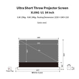 XIJING S PRO 84inch Projector Screen,Ust Projector Screen,Short Throw Projector Screen,Motorised Projection Screen